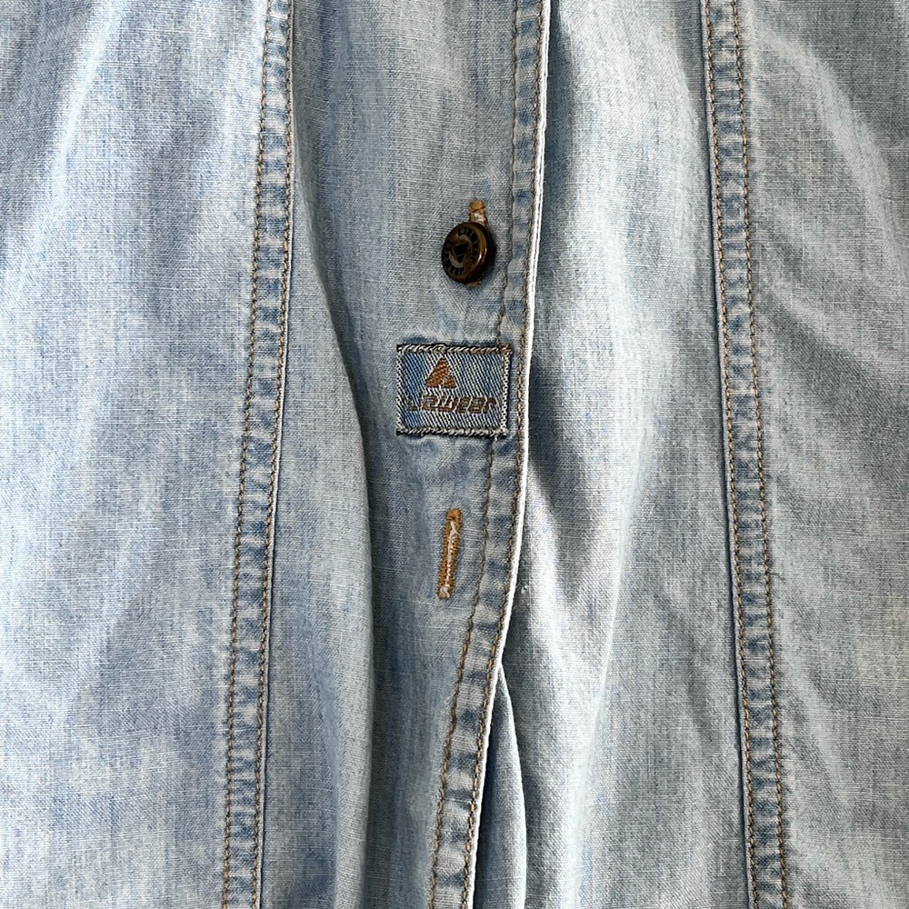 Lizwear | Vintage button down shirt chambray throw on size small - Picture 9 of 9